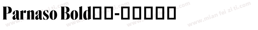 Parnaso Bold字体字体转换
